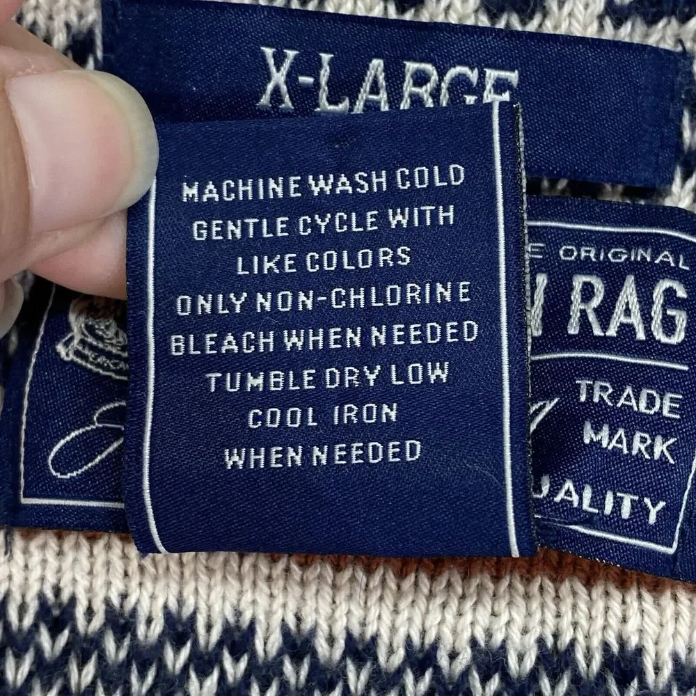 American‎ Rag Men's Chalet Geometric Print Grandpa Cosby Pullover Sweater Sz XL